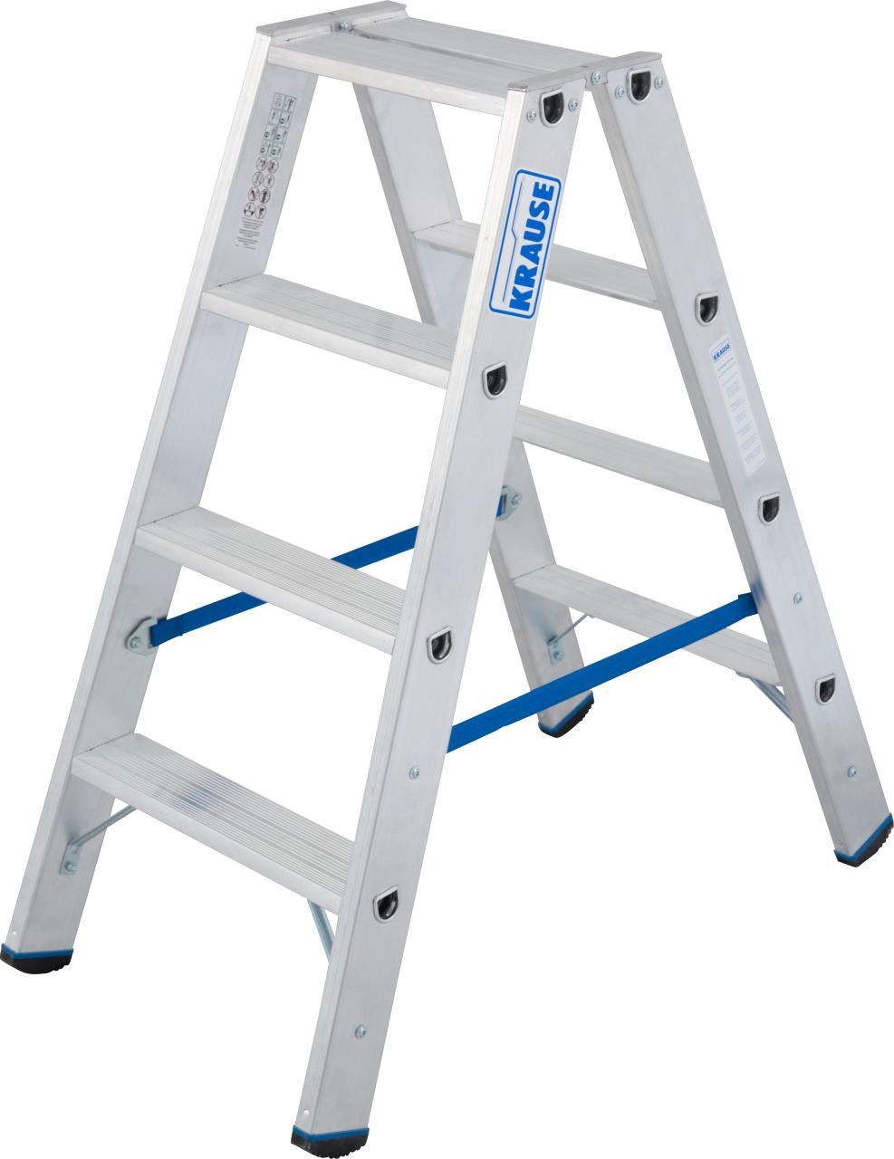 Krause STABILO Professional két oldalon járható lépcsőfokos állólétra, 2x4 fokos termék fő termékképe
