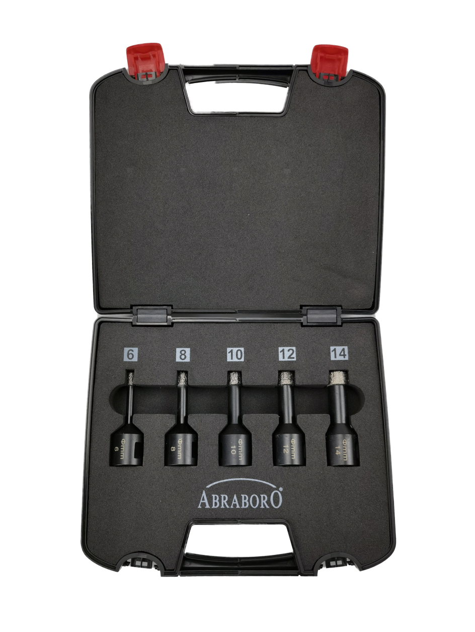 Abraboro Csempe és kerámiafúró készlet M14 befogással, 5 részes termék fő termékképe