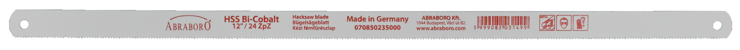 Abraboro HSS bi-metall kézi fémfűrészlap, 5 db/csomag termék fő termékképe