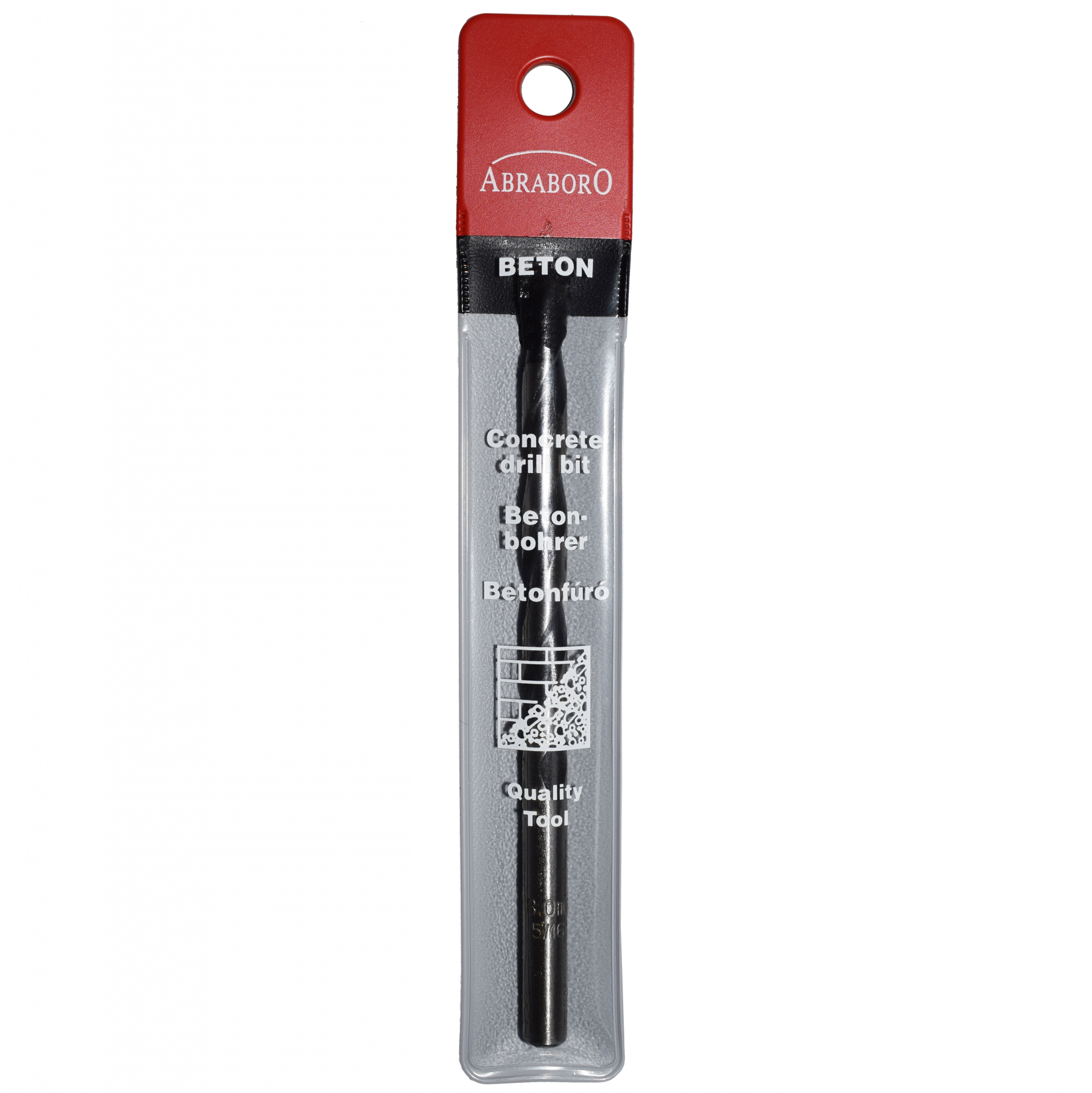 Abraboro 16 x 150 / 95 mm Standard hengeres szárú betonfúró tasakban termék fő termékképe