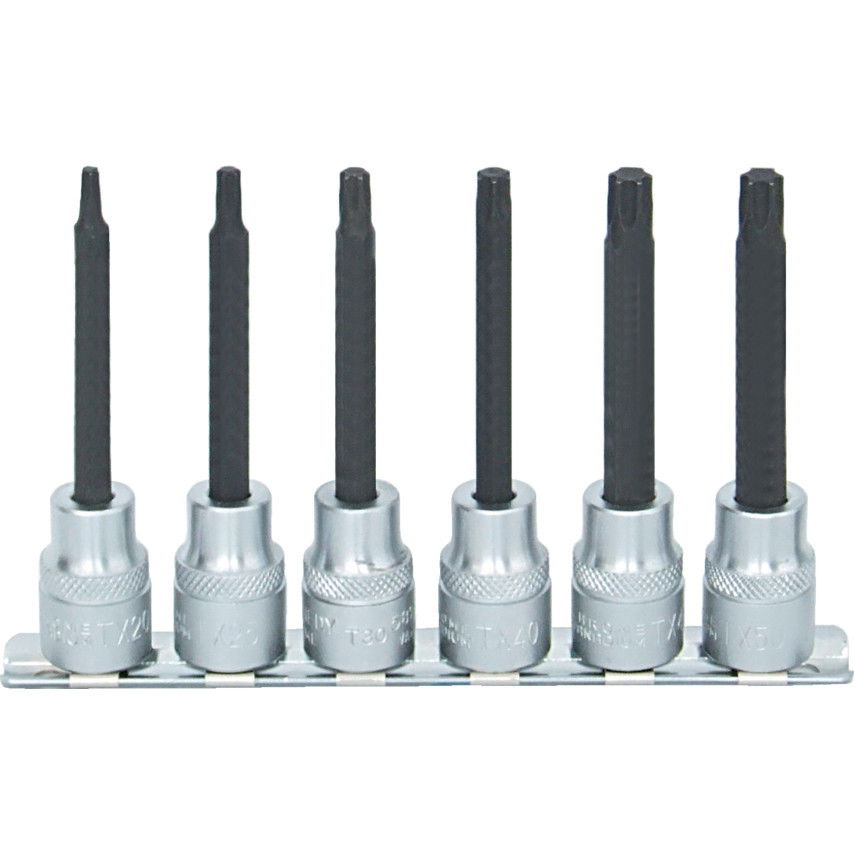 KENNEDY T20 - T50 x 95 mm Torx feltűzhető csavarbehajtó készlet 3/8" -os meghajtóval, 6 részes termék fő termékképe