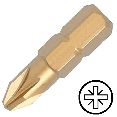 KENNEDY No.2 Pozidriv titán csavarhúzó bit 1/4" hatszög illesztéssel, 25 mm termék fő termékképe