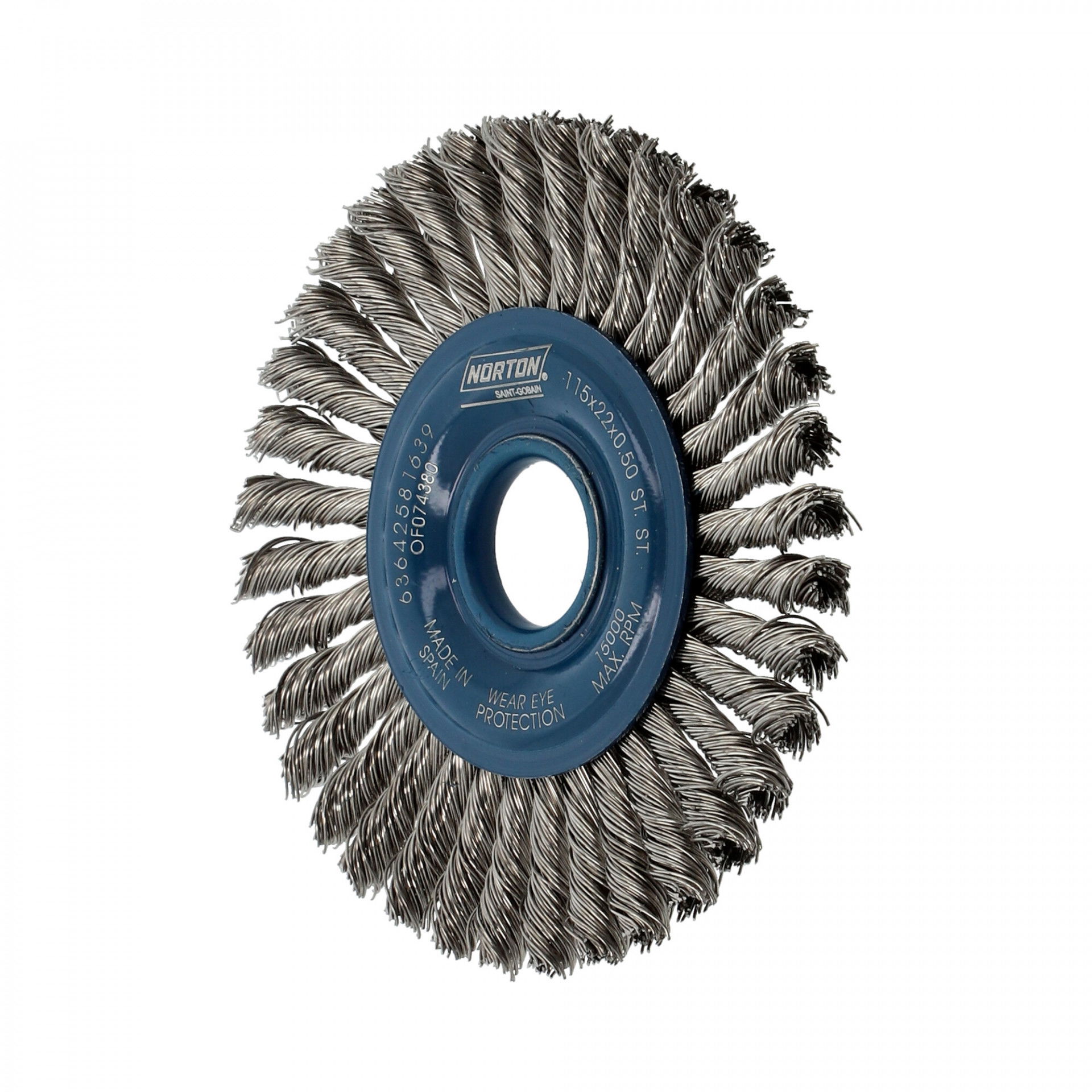 Norton sodrott drótkorong inox (kefekorong, sűrű) 115x6x22,2 T22 termék fő termékképe