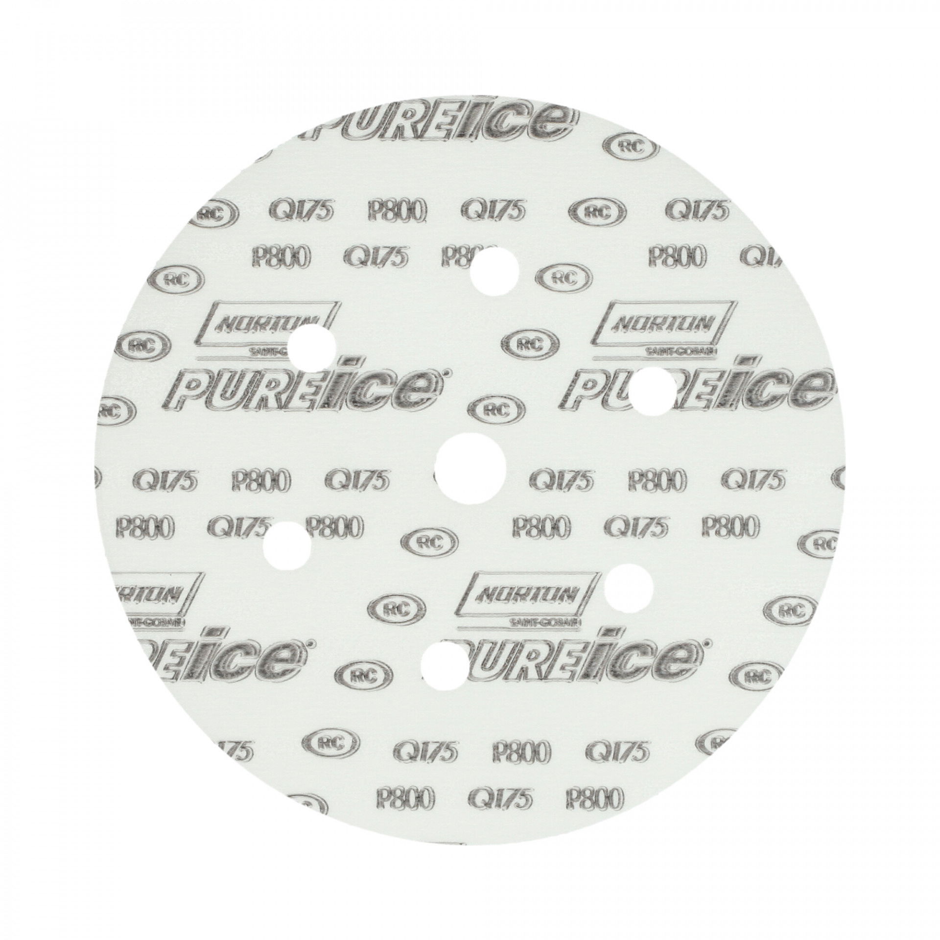 Norton Pure Ice Film Q175 csiszolókorong Ø150mm 6+1 Lyukas P800, 50 db/csomag termék fő termékképe