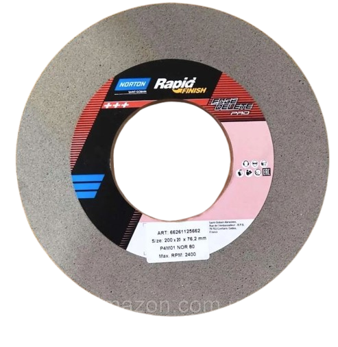 Norton Rapid Finish Edge Delete Pro rost csiszolókorong Ø200x20x76,2 mm P4M01 NOR 80 termék fő termékképe