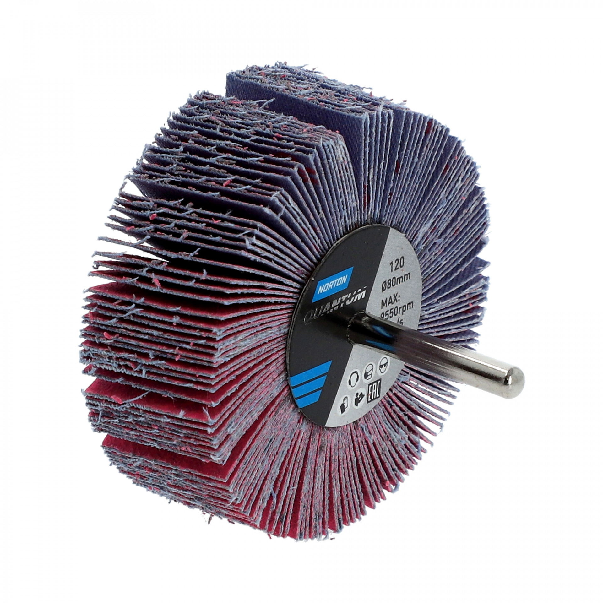 Norton Quantum R928 csapos lamellás csiszolókorong Ø80x30x6mm P120, 10 db/csomag termék fő termékképe