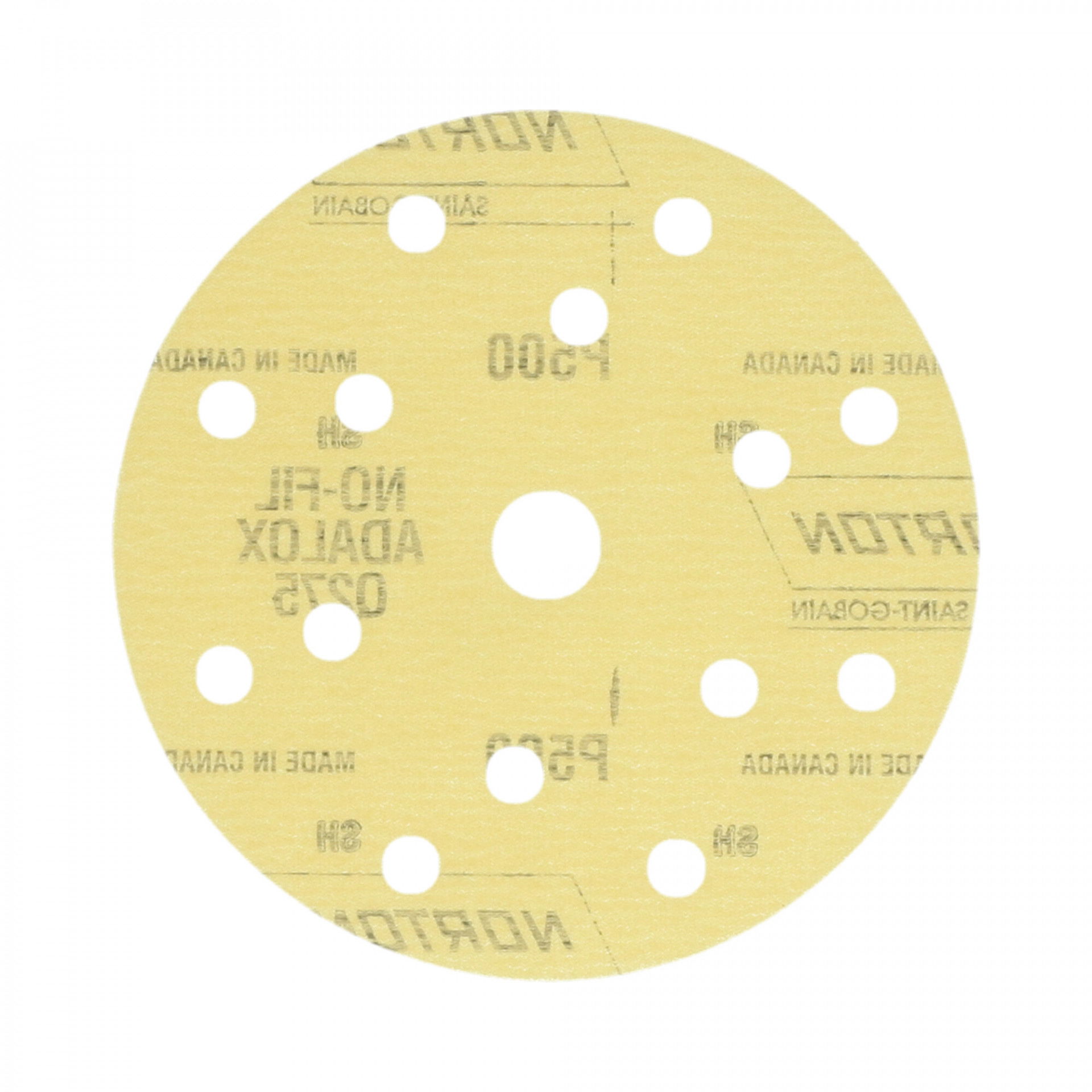 Norton Pro Film Q275 tépőzáras csiszolókorong Ø150 14+1 Lyukas P500, 100 db/csomag termék fő termékképe