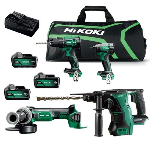 HIKOKI KC18DE-WHZ 18V-os Li-ion gépcsomag szénkefe nélküli motorral + AJÁNDÉK termék fő termékképe