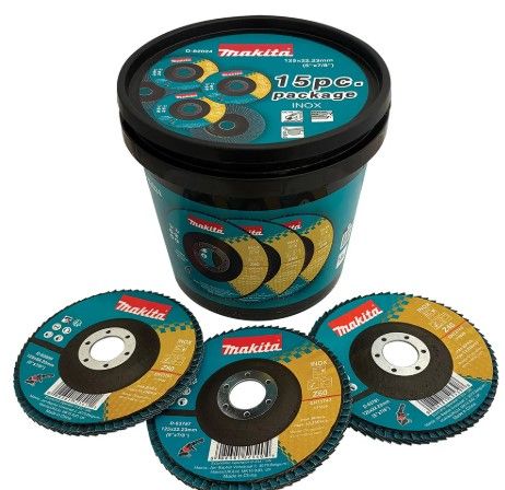 Makita legyező csiszoló készlet ¤ 125 inox d-82024 (z40/60/80) termék fő termékképe