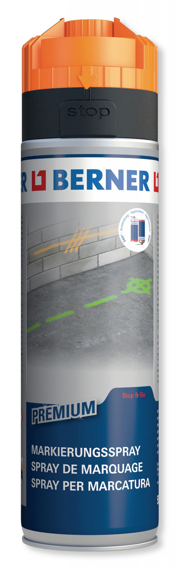 Berner jelölő spray NARANCS 500ml termék fő termékképe