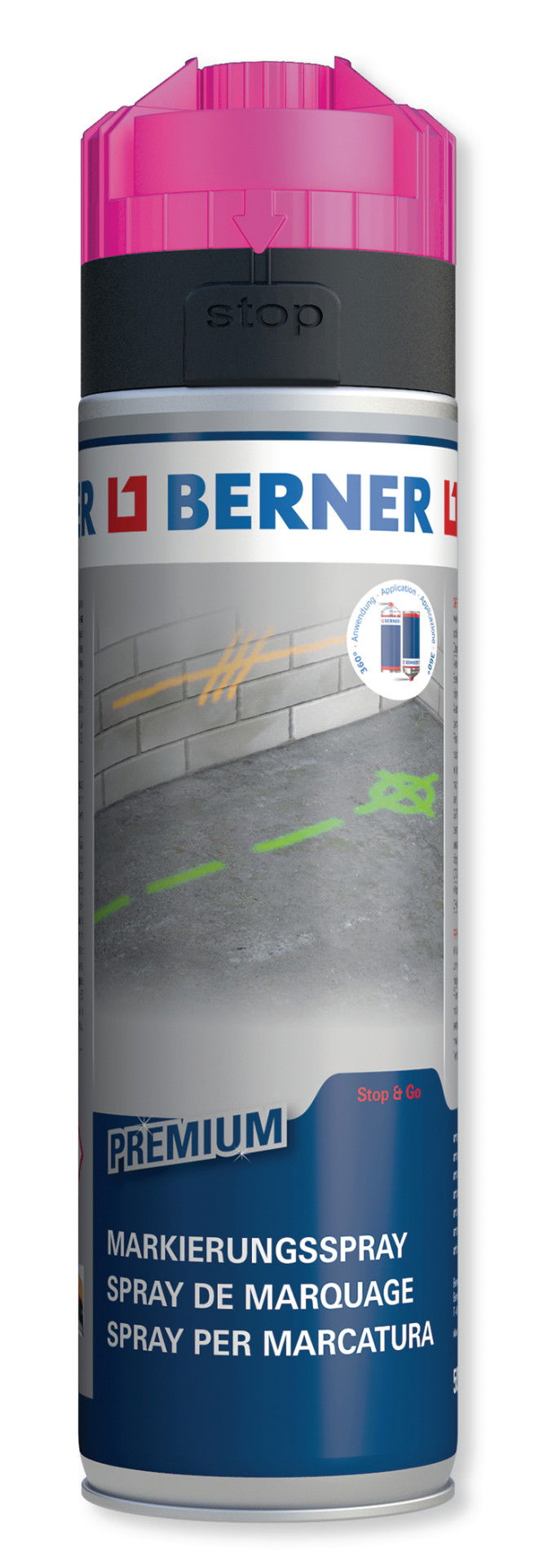Berner jelölő spray LILA 500ml termék fő termékképe