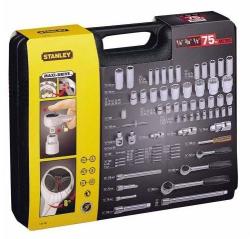 Stanley 75 részes 1/2", 1/4" és 3/8" metrikus dugókulcskészlet termék fő termékképe