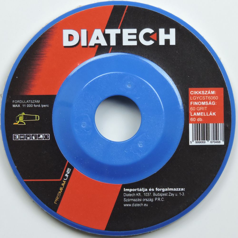 DIATECH Lamellás gyémánt csiszoló tányér 115/60/60 termék fő termékképe