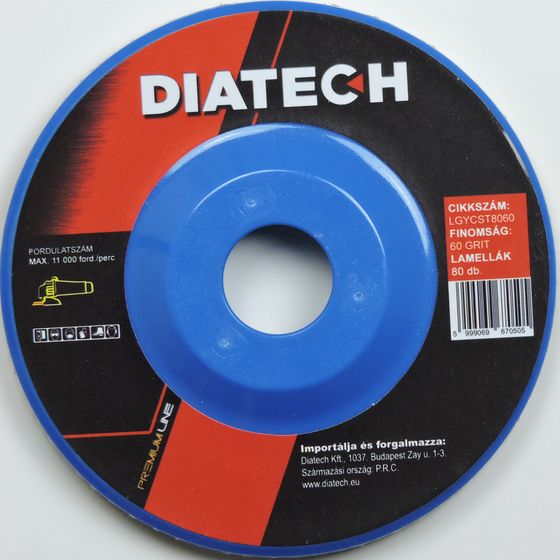 DIATECH Lamellás gyémánt csiszoló tányér 115/80/60 termék fő termékképe