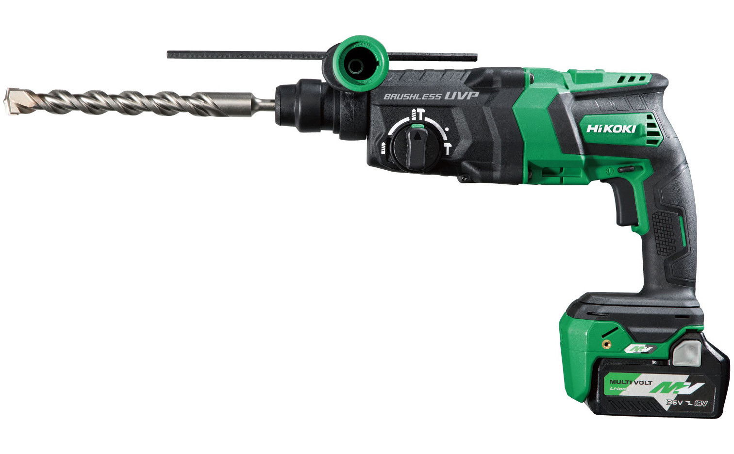 HIKOKI DH36DPE MULTI VOLT akkus szénkefe nélküli SDS-plus fúró-vésőkalapács (2 x BSL36A18 MULTI VOLT Li-ion akkuval) termék fő termékképe