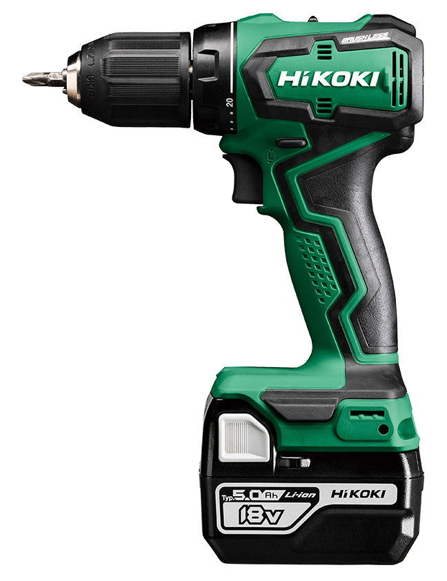 HIKOKI DS18DD-5AH akkus szénkefe nélküli fúró-csavarozó (2x5.0Ah Li-ion akku+HITBOX) termék fő termékképe