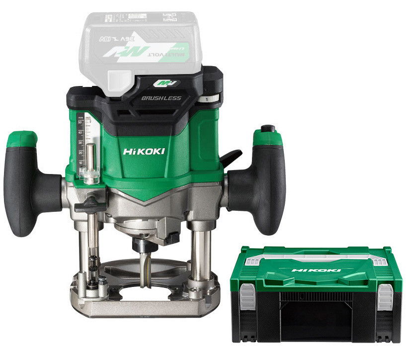 HiKoki M3612DA-BASIC-HSC MULTI VOLT akkus felsőmaró + HITBOX (akku és töltő nélkül)+AJÁNDÉK!! termék fő termékképe