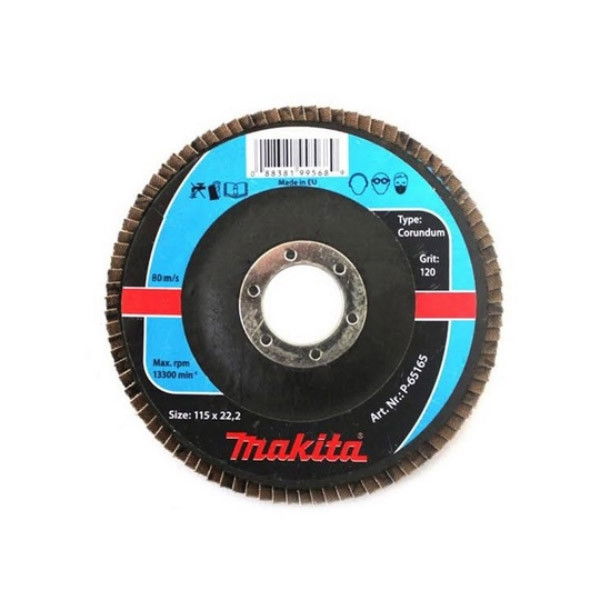 Makita lamellás csiszolótárcsa 115mm K120 (Fém / Fa) termék fő termékképe