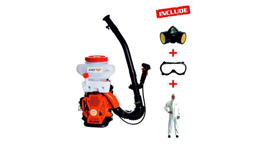 Ruris PERMETEZŐ HÁTI MOTOROS RURIS A102 14L 2,9LE 42CM3 + Védőfelszerelés termék fő termékképe