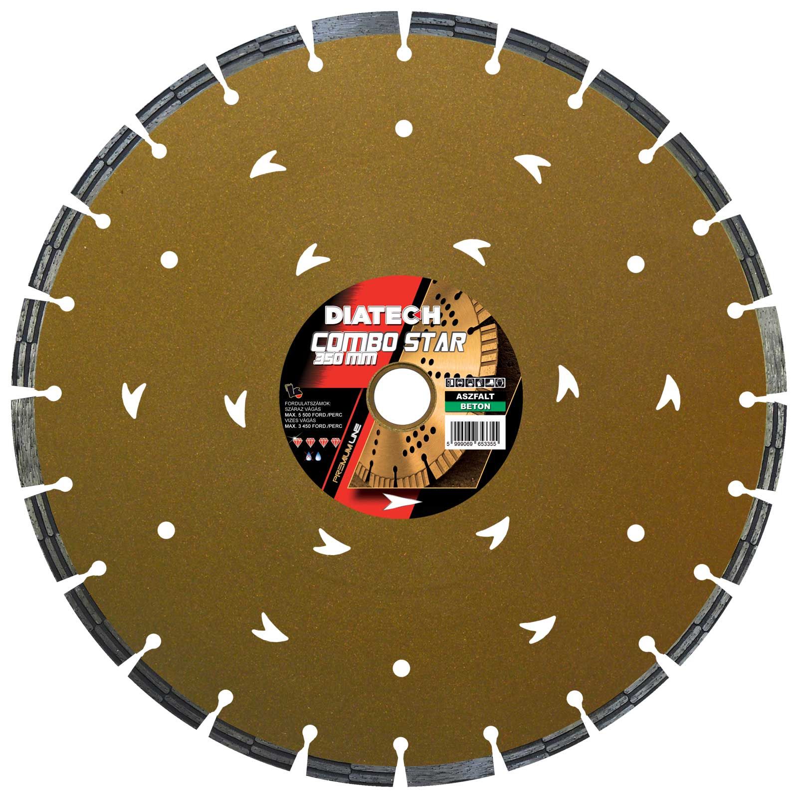 DIATECH Combo STAR 300x2,8x12x30/25,4 mm vágótárcsa termék fő termékképe