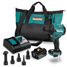 Makita akkus kézi porfúvó DAS180RT 18V, 1 db BL1850 akku, DC18RC töltő, szerszámtáska termék fő termékképe