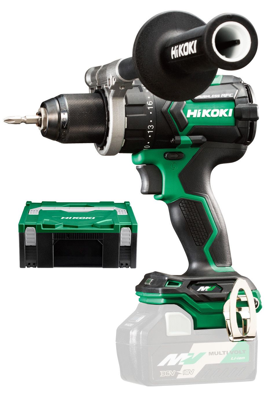 HIKOKI DS36DC-W2Z MULTI VOLT akkus szénkefe nélküli fúró-csavarozó + HITBOX (akku és töltő nélkül) termék fő termékképe