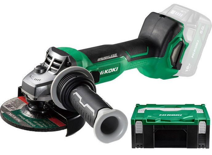 HIKOKI G1813DA-W2Z akkus szénkefe nélküli sarokcsiszoló (akku és töltő nélkül, Hitbox kofferben) termék fő termékképe
