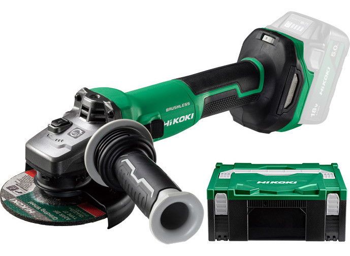 HIKOKI G1813DVE-W2Z akkus szénkefe nélküli sarokcsiszoló (akku és töltő nélkül, Hitbox kofferben) termék fő termékképe