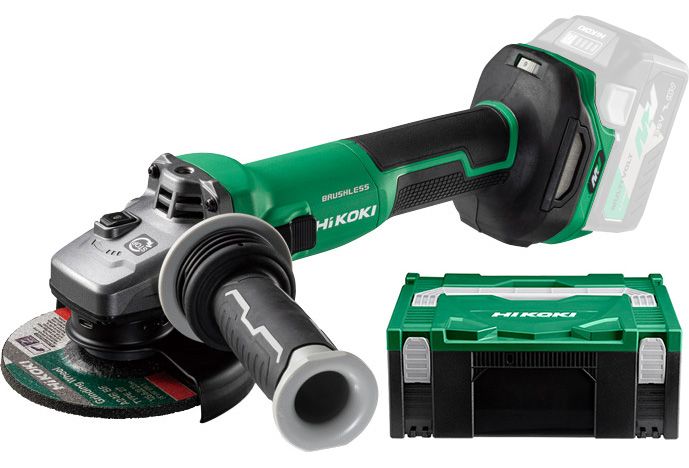 HIKOKI G3613DVE-W2Z MULTI VOLT akkus szénkefe nélküli sarokcsiszoló (akku és töltő nélkül, Hitbox kofferben) termék fő termékképe