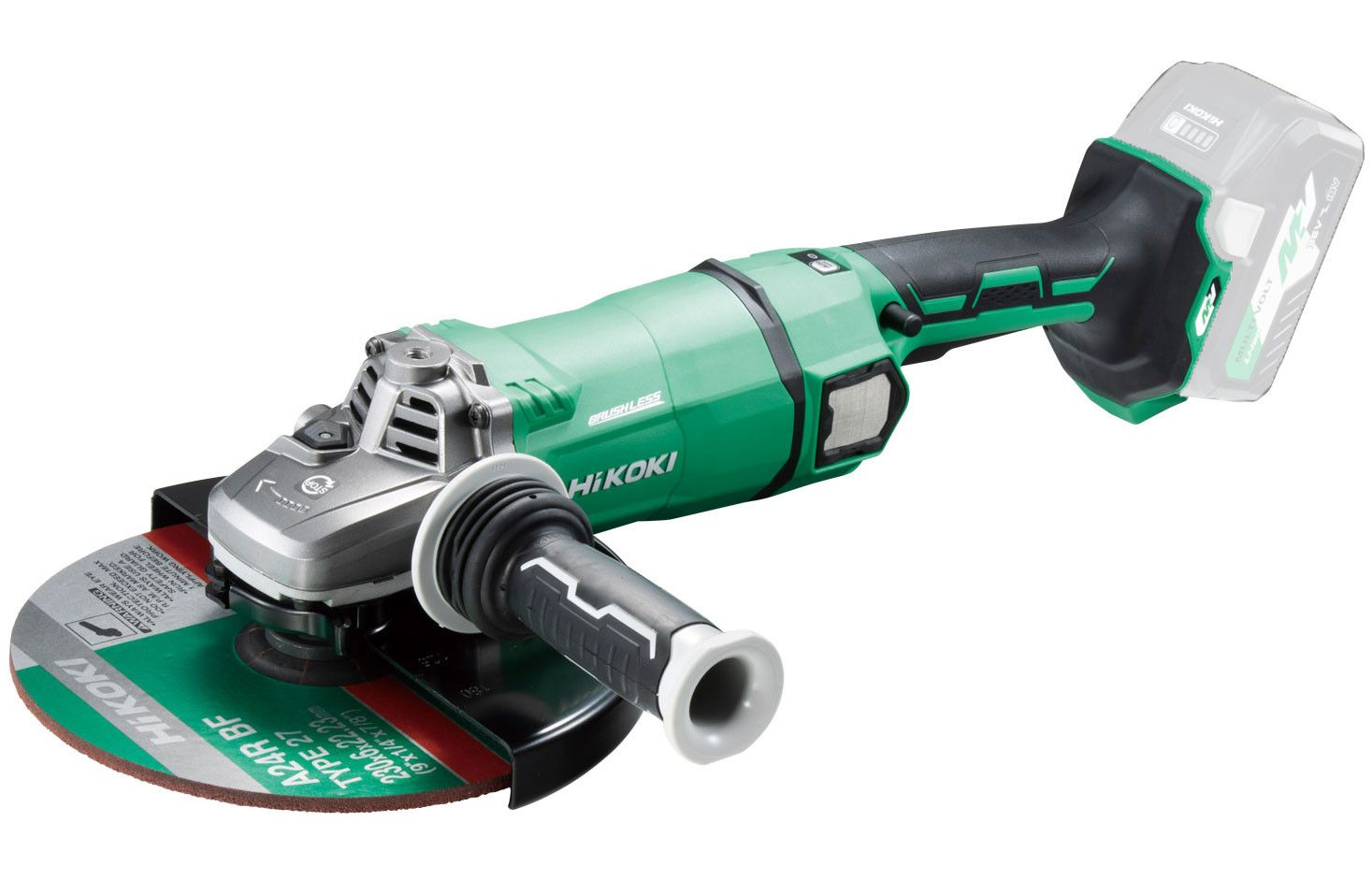 HIKOKI G3623DA-W4Z MULTI VOLT akkus szénkefe nélküli sarokcsiszoló (akku és töltő nélkül) termék fő termékképe