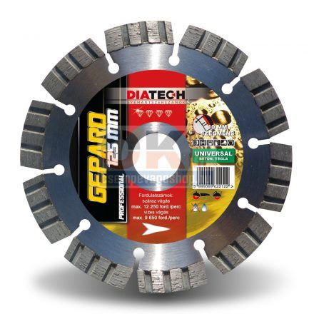 Diatech GEPÁRD 125mm gyémánt vágótárcsa termék fő termékképe