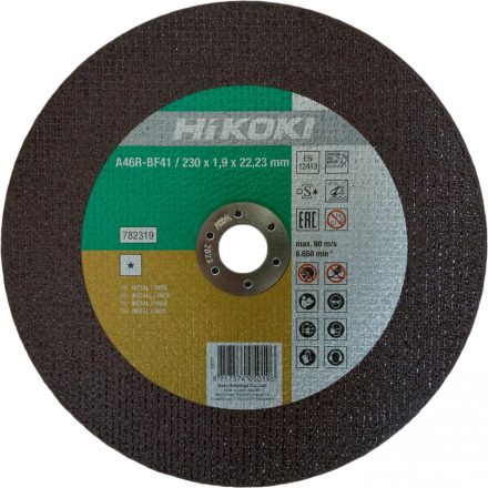 HIKOKI vágótárcsa inox 230x1,9 /MOQ:25db termék fő termékképe