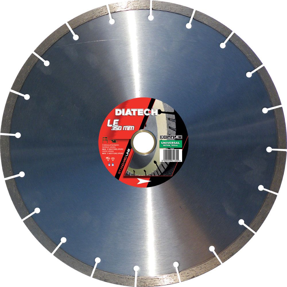 DIATECH LE 350x25,4x10 mm standard gyémánt vágótárcsa, beton / univerzális termék fő termékképe