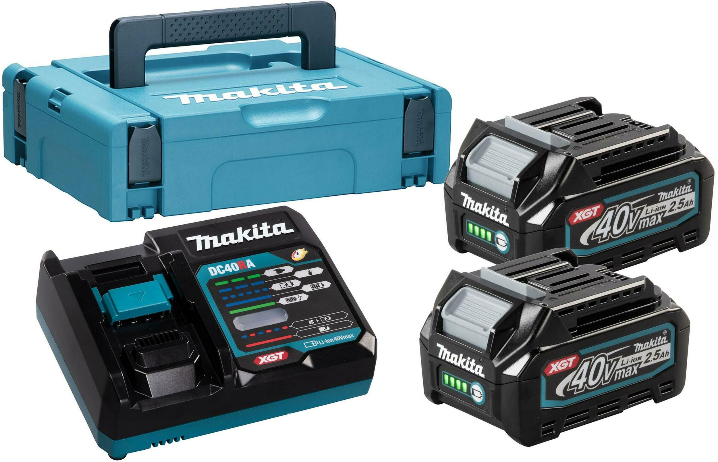 Makita 191J81-6 Makita töltő és akku szett 2x BL4025+DC40RA termék fő termékképe