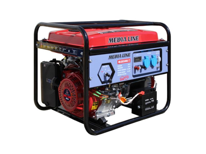MEDIA LINE MLG 6500 Estart áramfejlesztő - 15 LE benzinmotor, elektromos indítás, AVR termék fő termékképe