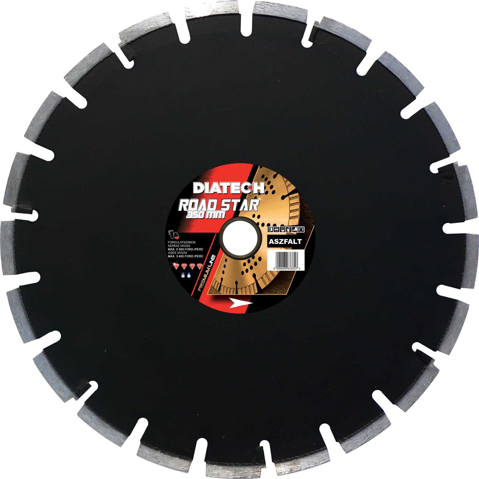 DIATECH Road STAR aszfalt 350x3,2x10x30/25,4 mm vágótárcsa termék fő termékképe