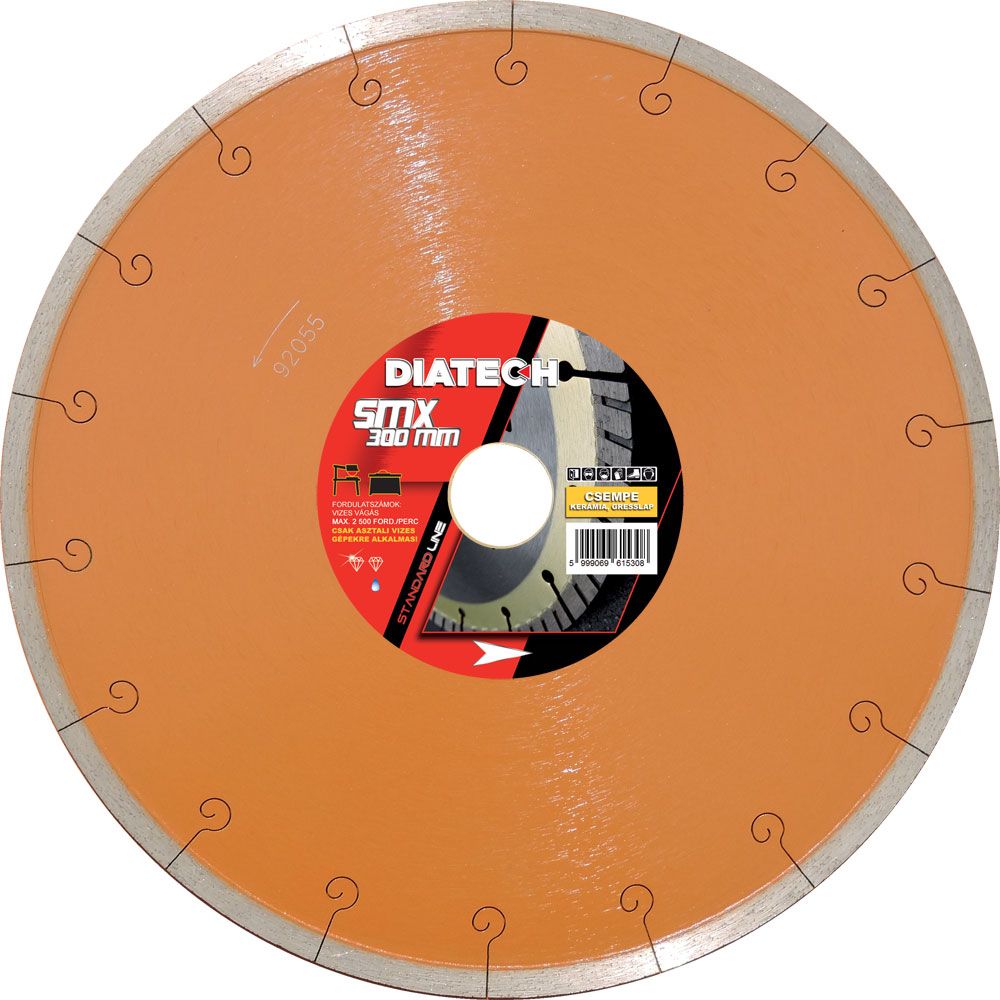DIATECH SMX 350x25,4x7,5 mm gyémánt vágótárcsa, kerámia, márvány termék fő termékképe