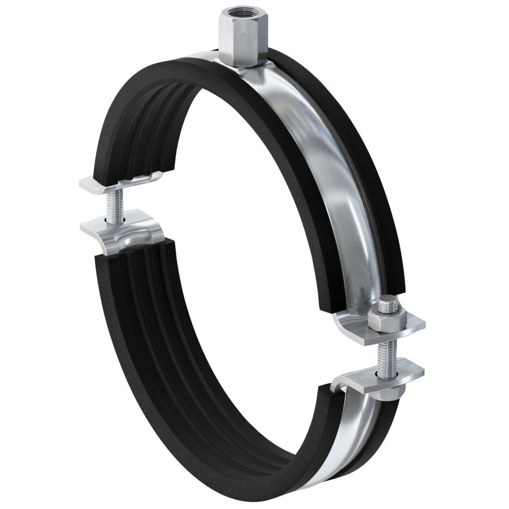 Fischer FRSM 12" M12/M16 masszív kétrészes gumibetétes bilincs, 10 db/csomag termék fő termékképe