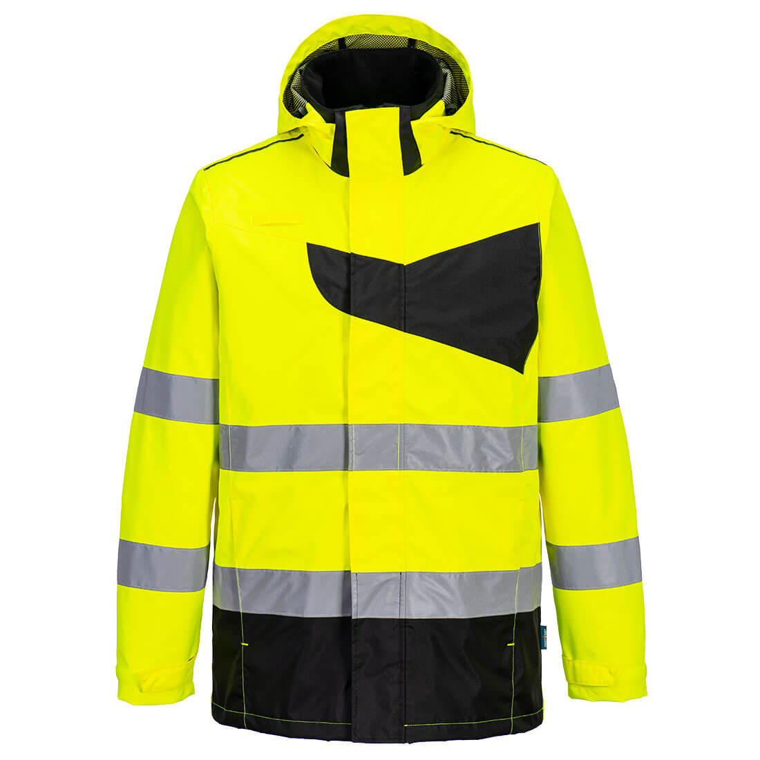 Portwest PW265 - PW2 Hi-Vis esőkabát, sárga/fekete termék fő termékképe