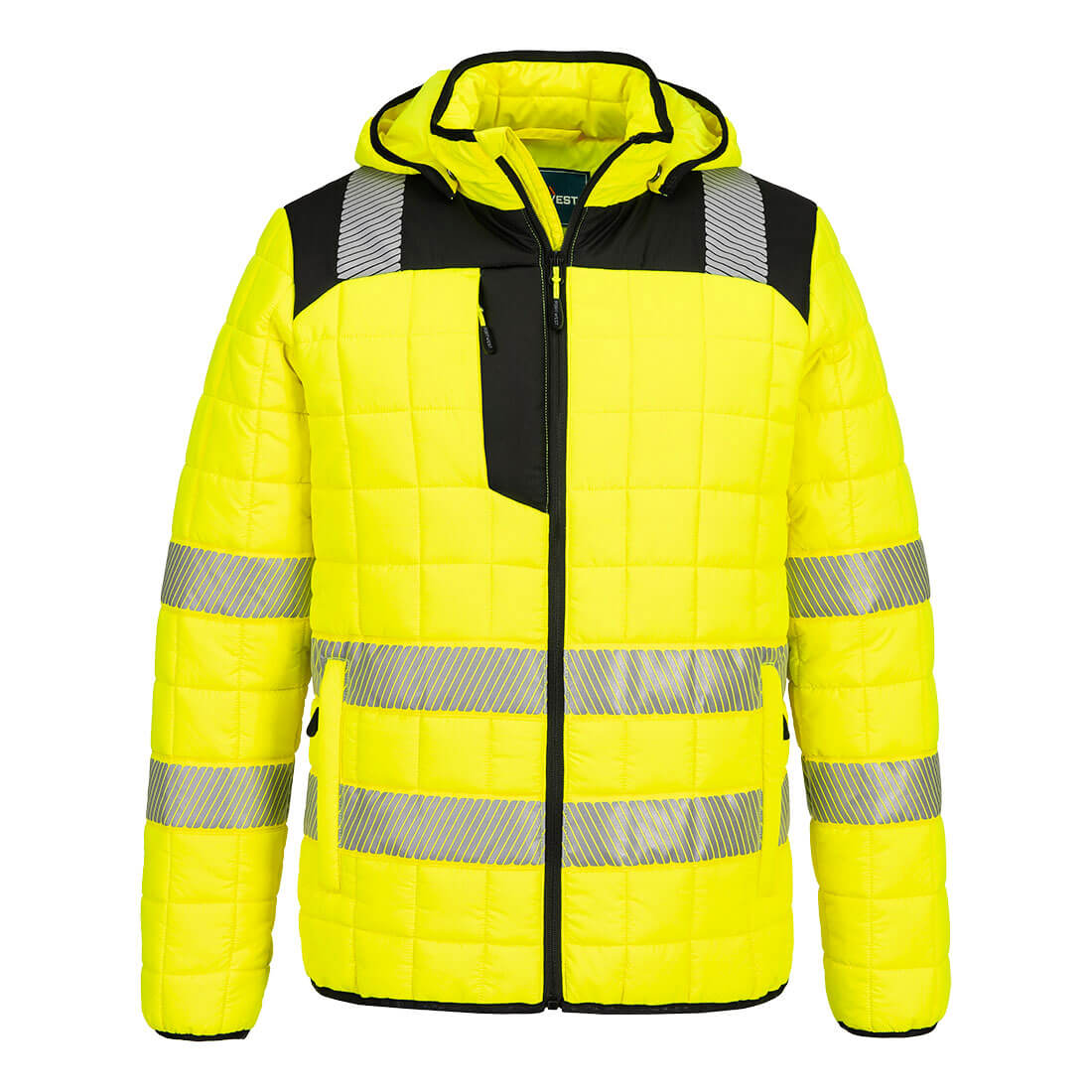 Portwest T165 - PW3 Hi-Vis Square Baffle dzseki, sárga/fekete termék fő termékképe